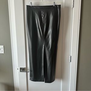 Zara Vegan leather Maxi Skirt